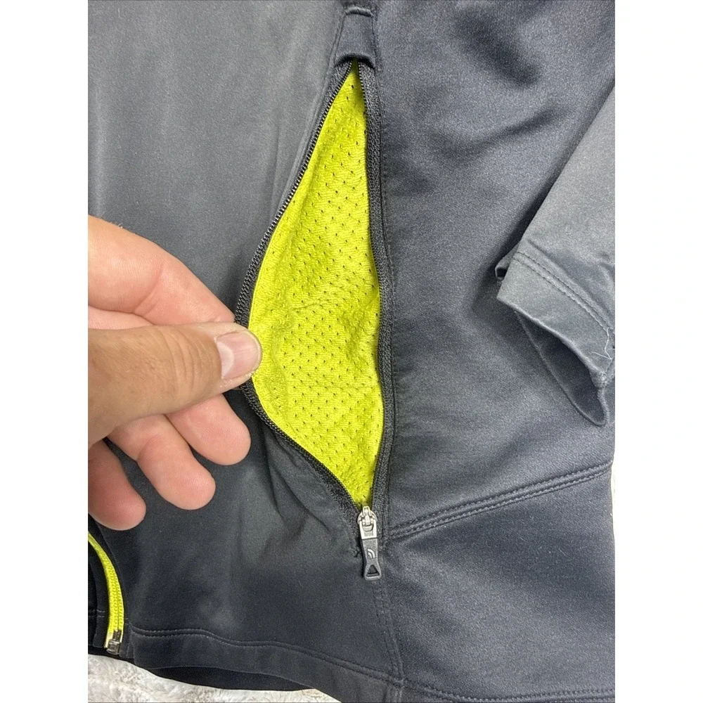 The North Face‎ Jacket Men L Black Flight Series Running Cycling Windstopper GUC